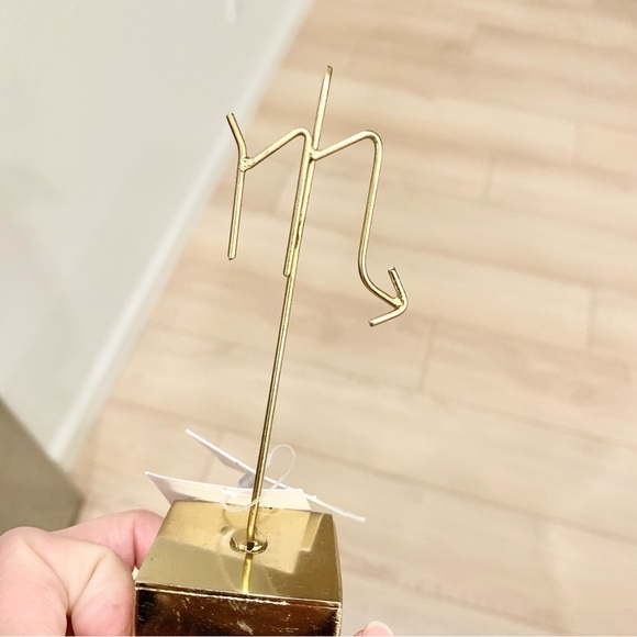 Urban Outfitters Gold Scorpio Zodiac Clip Photo Holder Stand - Picture 4 of 5